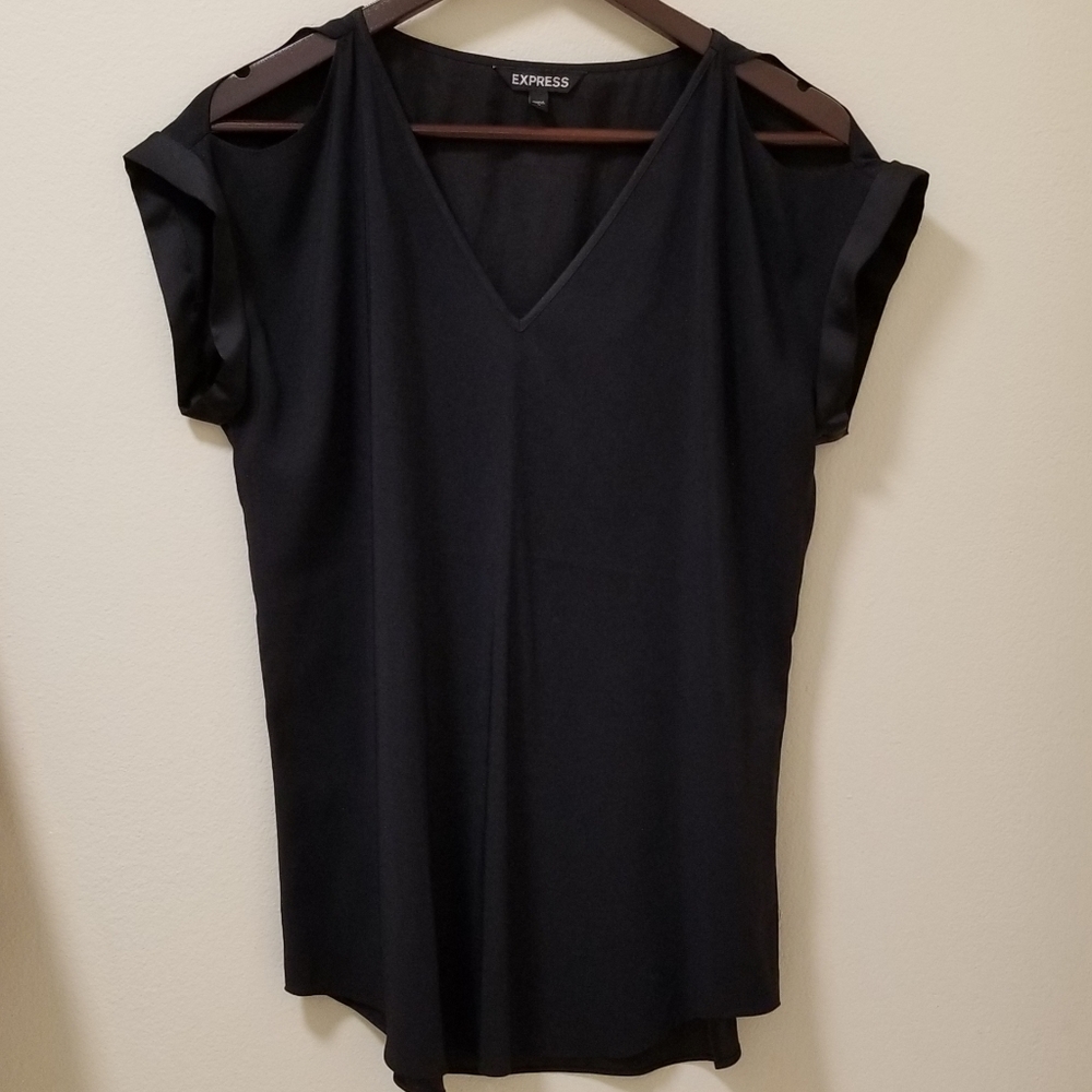 Express cold shoulder blouse